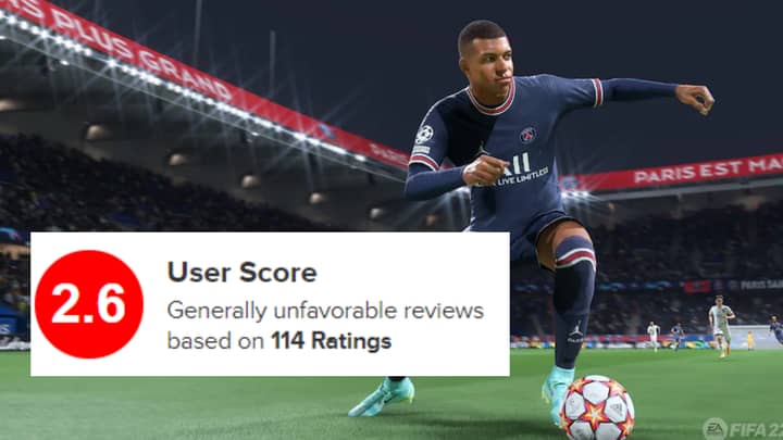 FIFA 22 Currently Has An Embarrassing 2.6 User Rating On Metacritic