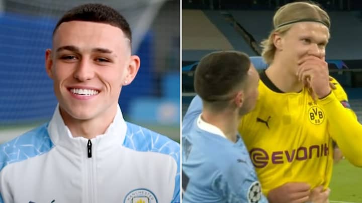 Phil Foden Finally Reveals What He Said To Erling Haaland In Honest Full-Time Chat