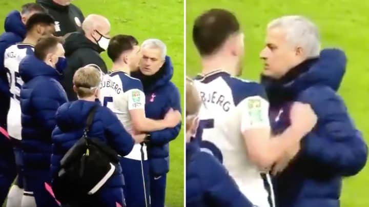 Jose Mourinho Had To Physically Stop Pierre-Emile Højbjerg From Going Back On The Pitch After Nasty Leg Injury 