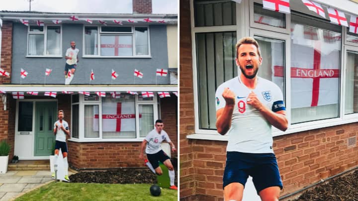 England Fan Decorates Entire House For Euros While Welsh Girlfriend Is At Work 