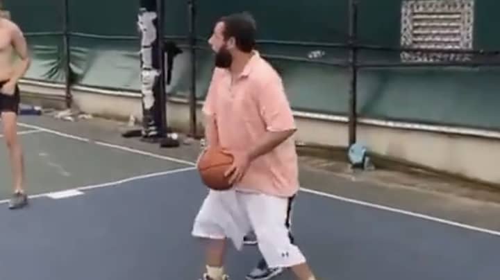 Adam Sandler Brutally Roasted Online For His Choice Of Clothing During A Pickup Basketball Game