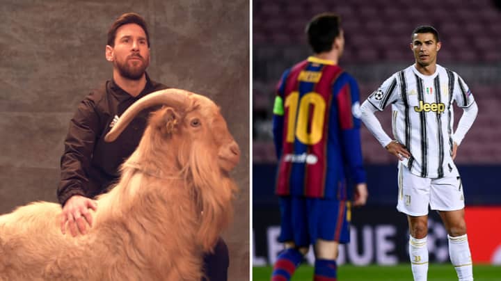 Lionel Messi Is Named Football's GOAT During Coverage Of NFL Super Bowl
