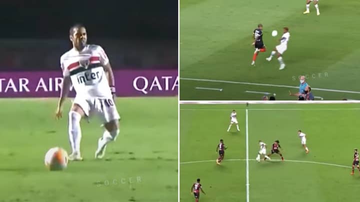 Compilation Of Dani Alves As A Central Midfielder Aged 37 Shows He's A Complete Player