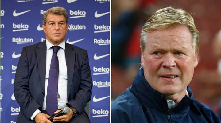 Barcelona President Joan Laporta Admits Patience Is Limited With Manager Ronald Koeman